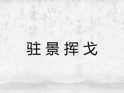驻景挥戈