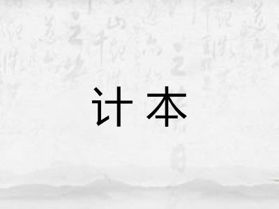 计本