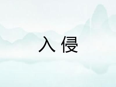 入侵