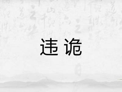 违诡