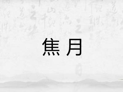 焦月