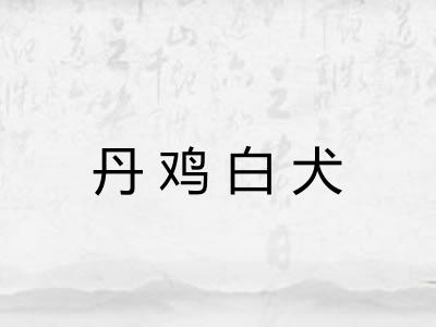 丹鸡白犬