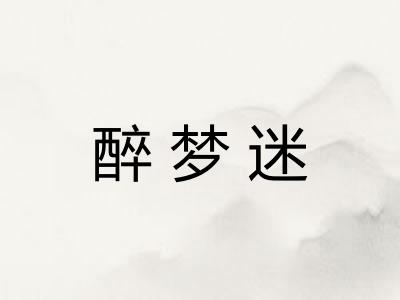 醉梦迷