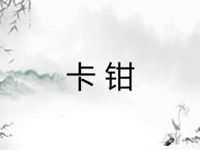 卡钳