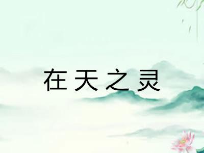 在天之灵