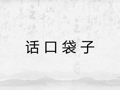话口袋子