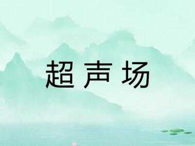超声场