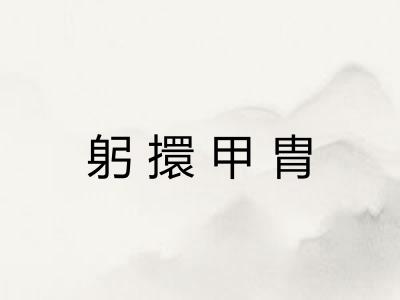 躬擐甲胄
