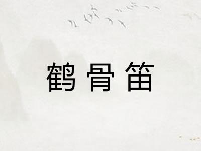 鹤骨笛