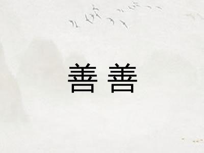 善善