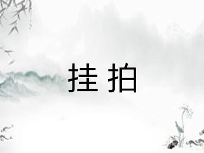 挂拍
