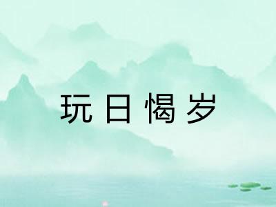 玩日愒岁