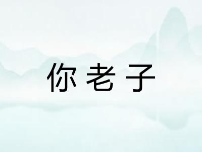 你老子