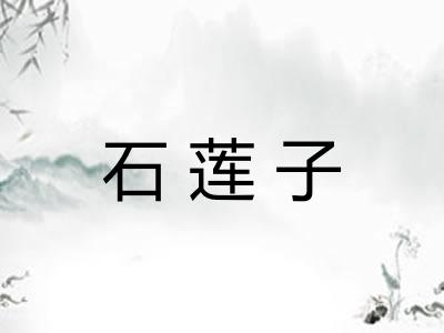 石莲子