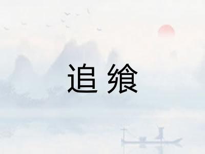追飨