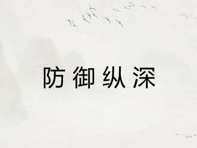 防御纵深
