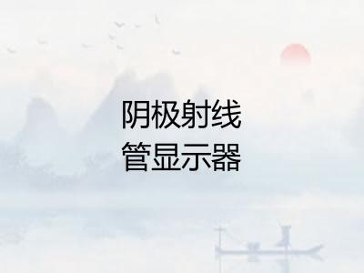 阴极射线管显示器