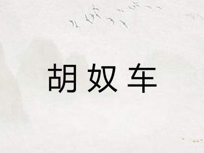 胡奴车