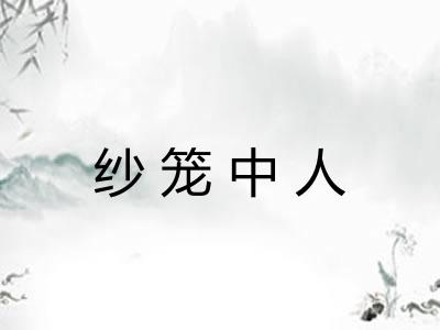 纱笼中人