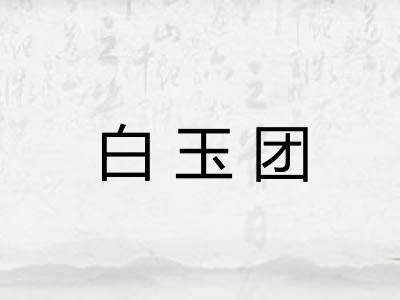 白玉团