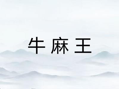 牛麻王