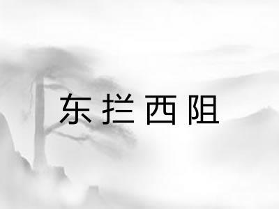 东拦西阻
