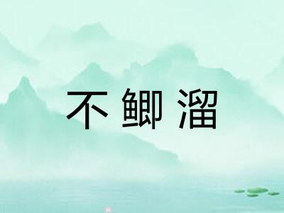 不鲫溜