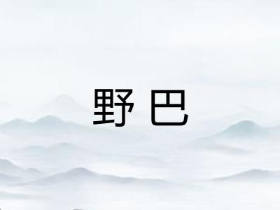 野巴