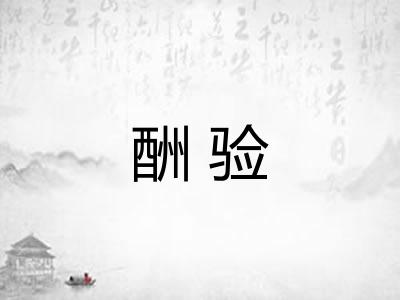 酬验