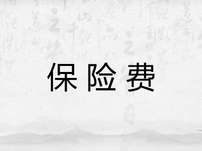 保险费