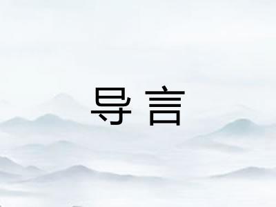 导言