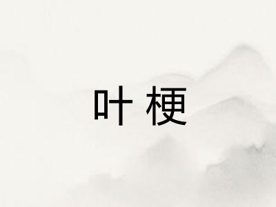 叶梗