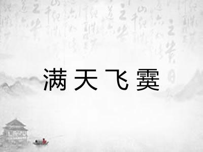 满天飞霙
