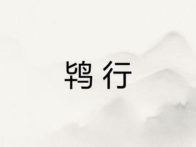 鸨行