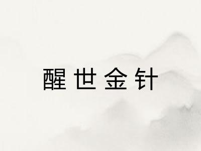 醒世金针