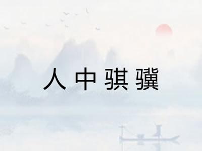 人中骐骥