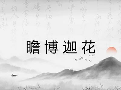 瞻博迦花