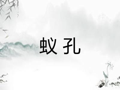 蚁孔