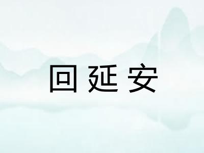 回延安