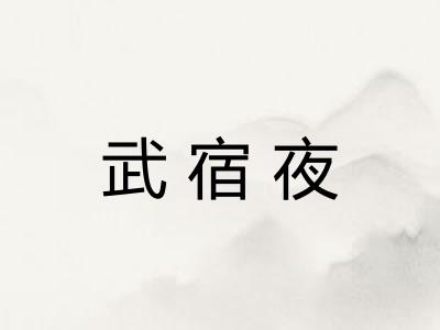 武宿夜