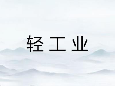 轻工业