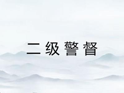 二级警督