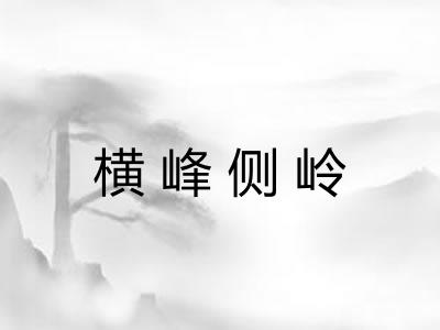 横峰侧岭
