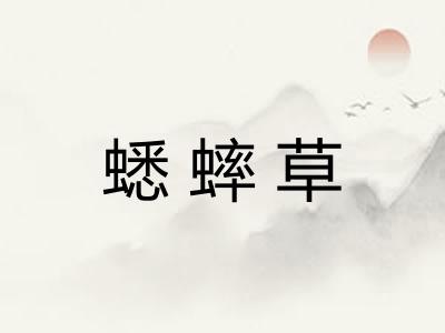 蟋蟀草