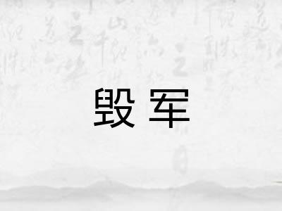 毁军