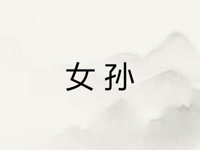 女孙
