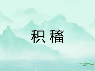 积稸