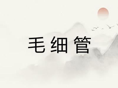毛细管