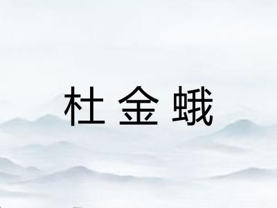 杜金蛾