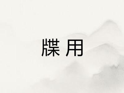 牒用